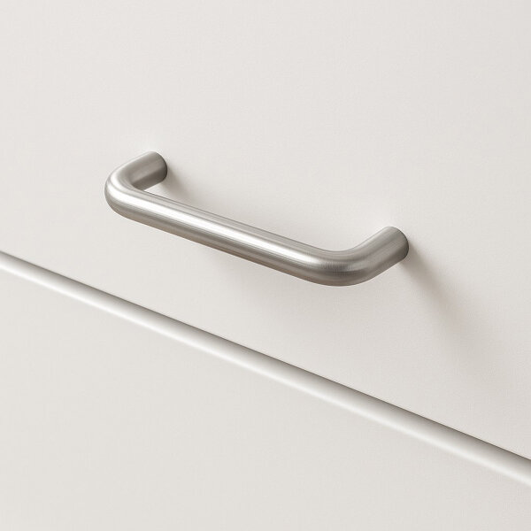 Möbelgriff Chicago Ø10mm Edelstahl massiv gebürstet Schrankgriff - DIY Bügelgriff 64mm Lochabstand
